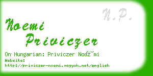 noemi priviczer business card